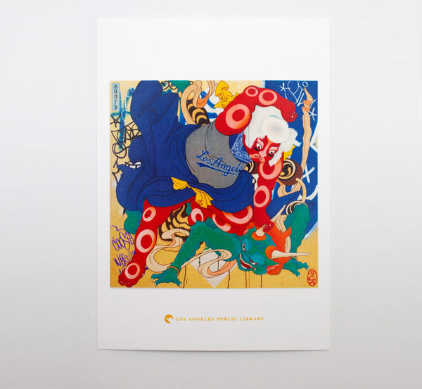 Gajin Fujita x Los Angeles Public Library Postcard