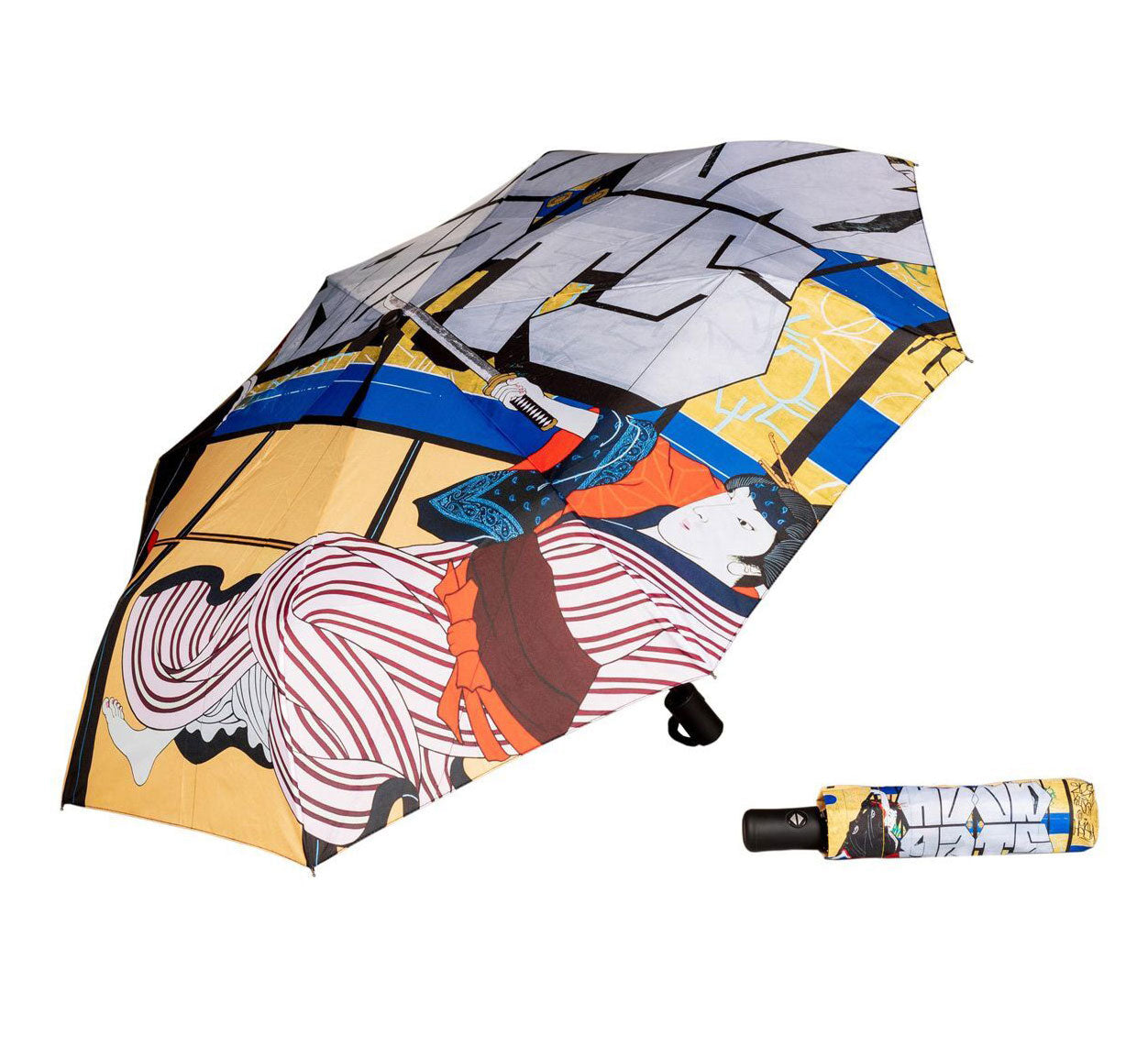 Gajin Fujita x Toledo Museum of Art - "Hood Rats" Travel Umbrella