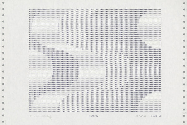 Frederick Hammersley: The Computer Drawings of 1969